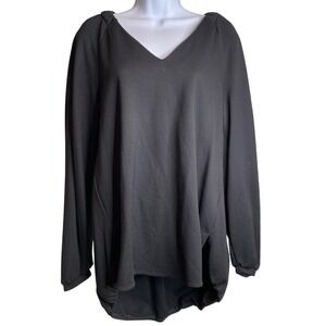 Cabi Women's Swanky Black V Neck Long Sleeve Top Size S Minimalist Staples Basic